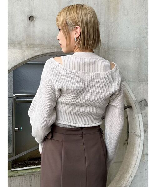 【セール】2wayニットセットプルオーバー（ニット/セーター）｜MURUA（ムルーア）