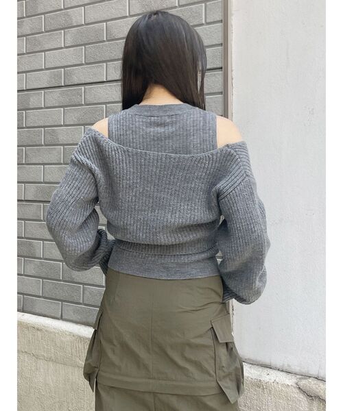 【セール】2wayニットセットプルオーバー（ニット/セーター）｜MURUA（ムルーア）