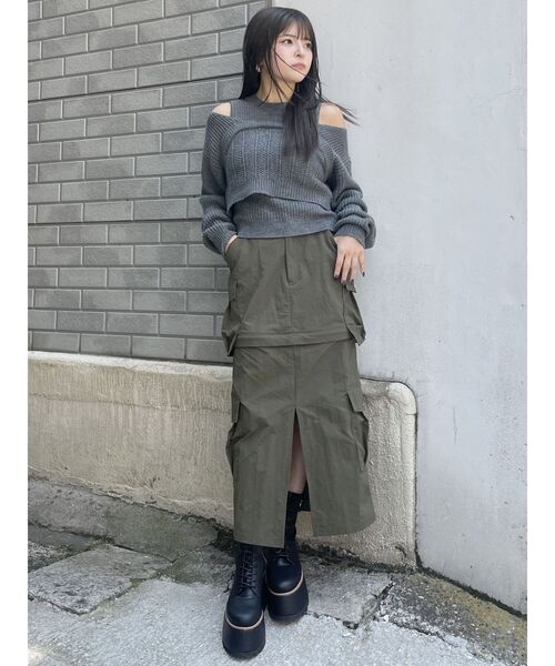 【セール】2wayニットセットプルオーバー（ニット/セーター）｜MURUA（ムルーア）