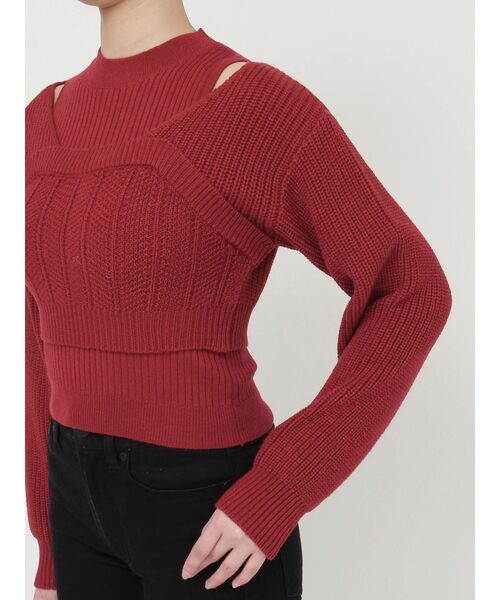 【セール】2wayニットセットプルオーバー（ニット/セーター）｜MURUA（ムルーア）