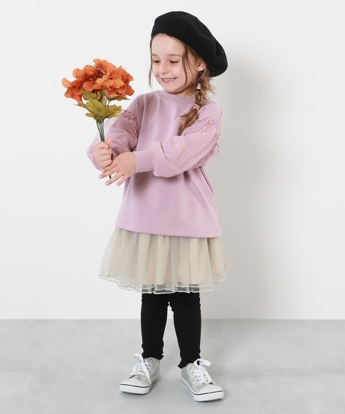 devirock(デビロック)の「ボリュームチュール 10分丈 スカッツ(スカート・キッズ・ピンク系3/ブラウン系1/ブラック/アイボリー・140cm/130cm/120cm/110cm/100cm/90cm/80cm)」の6枚目の写真