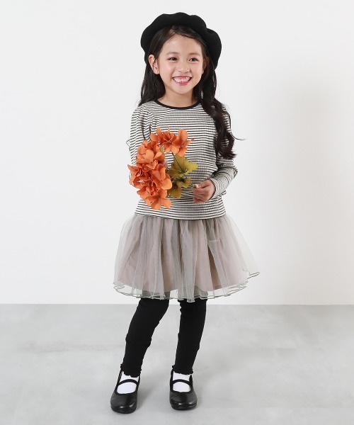 devirock(デビロック)の「ボリュームチュール 10分丈 スカッツ(スカート・キッズ・ピンク系3/ブラウン系1/ブラック/アイボリー・140cm/130cm/120cm/110cm/100cm/90cm/80cm)」の8枚目の写真