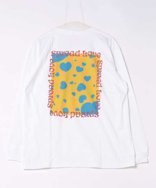 B.I.D.(ビーアイディー)の「《Spread Love》オリジナルプリント L/S T(Tシャツ/カットソー・レディース・ブラック/ホワイト・MEDIUM/LARGE)」の3枚目の写真
