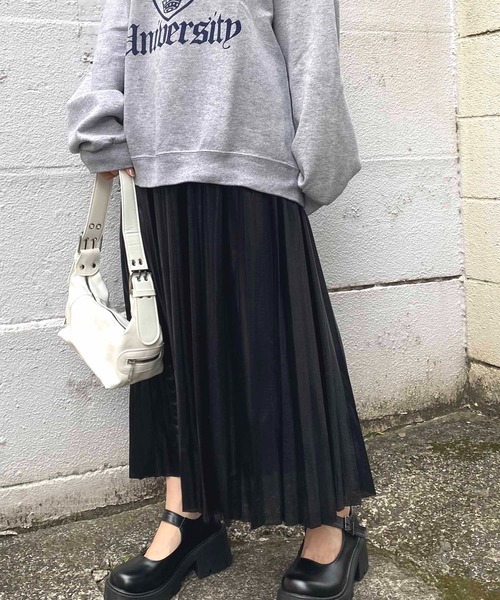 NANEA（ナネア）の「メタリックプリーツロングスカート（スカート