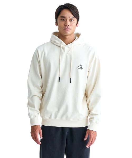 Quiksilver(クイックシルバー)の「QS HISTORY HOODIE SW/クイックシルバープルオーバーパーカー・フーディー(パーカー・メンズ・グレー/アイボリー/ブラック・SMALL/MEDIUM/LARGE/X-LARGE)」の4枚目の写真