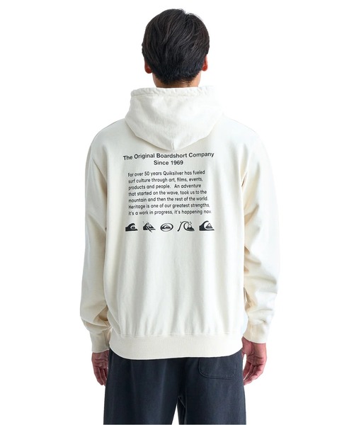 Quiksilver(クイックシルバー)の「QS HISTORY HOODIE SW/クイックシルバープルオーバーパーカー・フーディー(パーカー・メンズ・グレー/アイボリー/ブラック・SMALL/MEDIUM/LARGE/X-LARGE)」の21枚目の写真