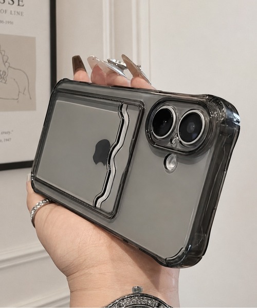UNISEX》iPhone Case with Side Zip Case for 13/14/15/15Pro サイド