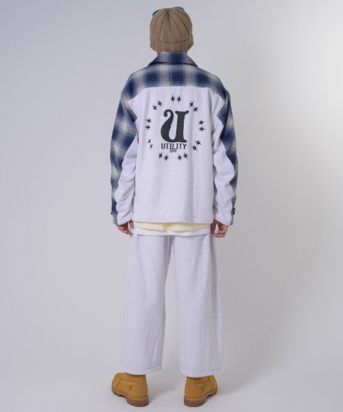 EFFECTEN（エフェクテン）の「mp12769-Stone Wash Sweat Pants スウェットワイドパンツ（スウェットパンツ・メンズ・ブラック系その他/グレー系その他・FREE）」の13枚目の写真
