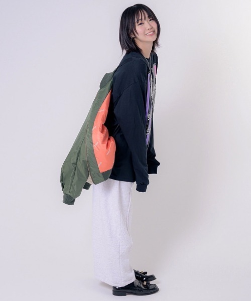 EFFECTEN（エフェクテン）の「mp12769-Stone Wash Sweat Pants スウェットワイドパンツ（スウェットパンツ・メンズ・ブラック系その他/グレー系その他・FREE）」の15枚目の写真