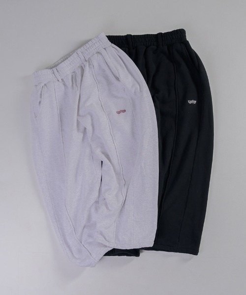 EFFECTEN（エフェクテン）の「mp12769-Stone Wash Sweat Pants スウェットワイドパンツ（スウェットパンツ・メンズ・ブラック系その他/グレー系その他・FREE）」の18枚目の写真