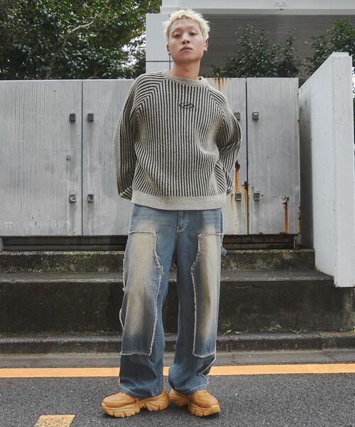 WEGO(ウィゴー)の「WEGO/厚底ボリュームダッドスニーカー(スニーカー・メンズ・ブラック/キャメル・XX-LARGE/XXX-LARGE)」の5枚目の写真