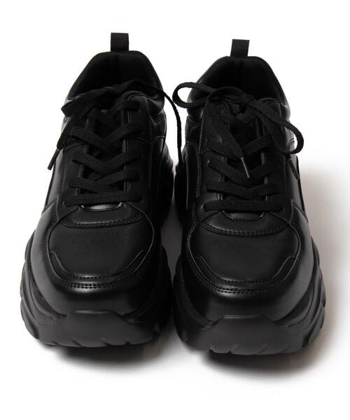 WEGO(ウィゴー)の「WEGO/厚底ボリュームダッドスニーカー(スニーカー・メンズ・ブラック/キャメル・XX-LARGE/XXX-LARGE)」の8枚目の写真