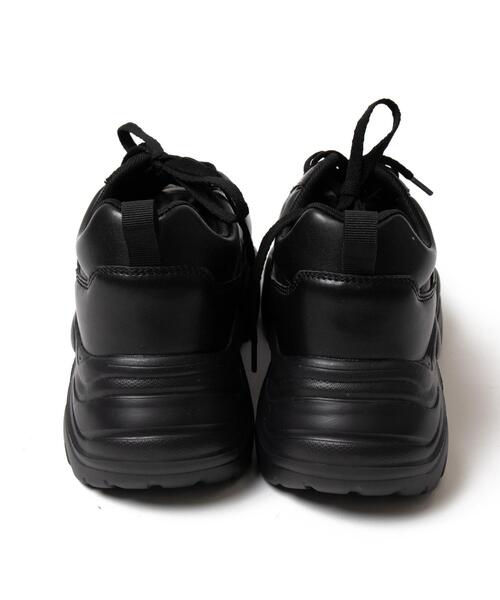 WEGO(ウィゴー)の「WEGO/厚底ボリュームダッドスニーカー(スニーカー・メンズ・ブラック/キャメル・XX-LARGE/XXX-LARGE)」の9枚目の写真