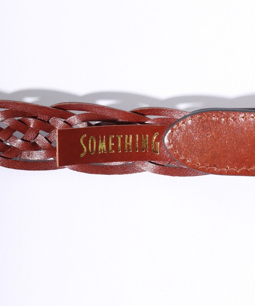SOMETHING(サムシング)の「SOMETHING/サムシング 25mm メッシュレザーベルト(ベルト・レディース・ブラウン/ダークブラウン/ブラック・FREE)」の6枚目の写真