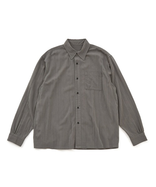 JUNRED(ジュンレッド)の「ウォッシュドレーヨンボックスシャツ(シャツ/ブラウス・メンズ・ブラック/グレー系その他/ブルー系その他4・L/S/M)」の21枚目の写真