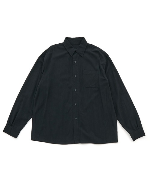 JUNRED(ジュンレッド)の「ウォッシュドレーヨンボックスシャツ(シャツ/ブラウス・メンズ・ブラック/グレー系その他/ブルー系その他4・L/S/M)」の19枚目の写真
