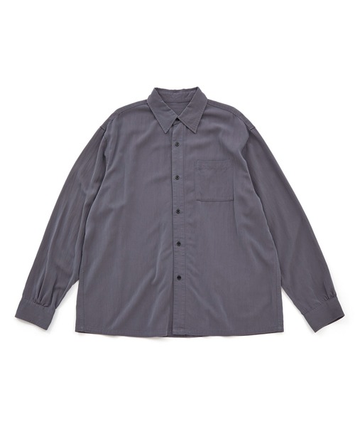 JUNRED(ジュンレッド)の「ウォッシュドレーヨンボックスシャツ(シャツ/ブラウス・メンズ・ブラック/グレー系その他/ブルー系その他4・L/S/M)」の20枚目の写真