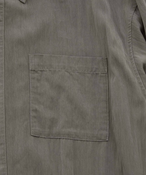JUNRED(ジュンレッド)の「ウォッシュドレーヨンボックスシャツ(シャツ/ブラウス・メンズ・ブラック/グレー系その他/ブルー系その他4・L/S/M)」の12枚目の写真