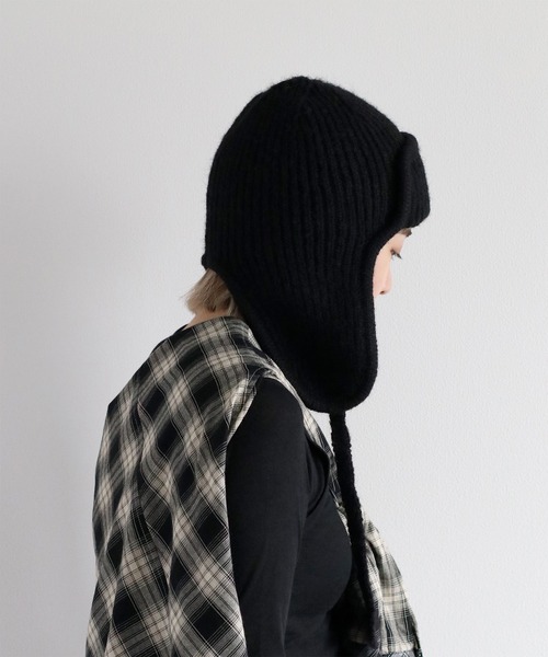 cepo（セポ）の「フライトニットビーニー（キャップ・レディース・ブラック/グレー・FREE）」の3枚目の写真