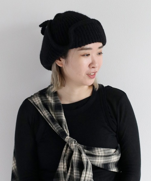 cepo（セポ）の「フライトニットビーニー（キャップ・レディース・ブラック/グレー・FREE）」の5枚目の写真