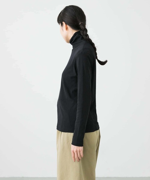 ハイツイストコットンタートルカットソー（Tシャツ/カットソー