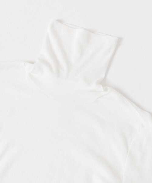 かぐれ（カグレ）の「ハイツイストコットンタートルカットソー（Tシャツ/カットソー・レディース・ブラック/オフホワイト・FREE）」の10枚目の写真