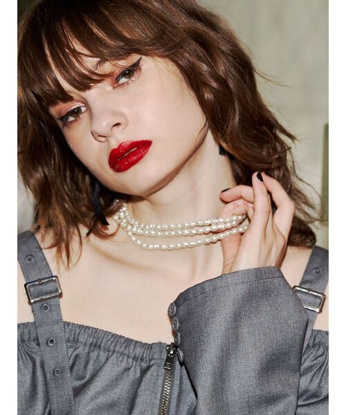 jouetie（ジュエティ）の「パールレイヤードチョーカー（チョーカー・レディース・アイボリー・FREE）」の2枚目の写真