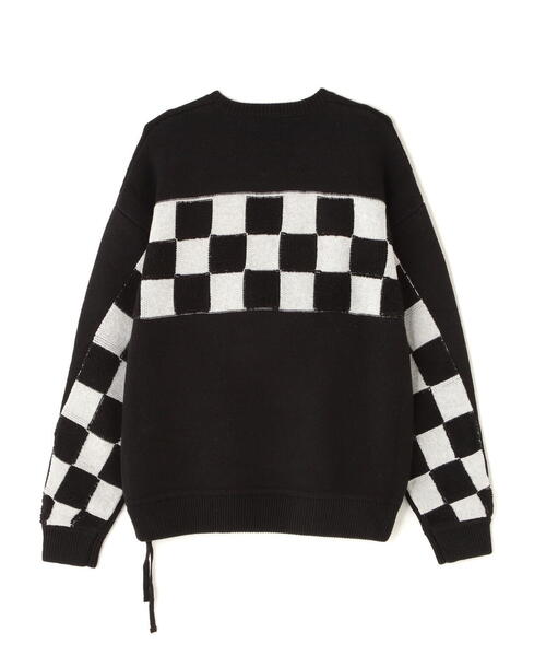DANKE SCHON（ダンケシェーン）の「DankeSchon/ダンケシェーン/RV CREWNECK KNIT CHECKER（ニット/セーター・レディース・ブラック/グレー・L/M）」の12枚目の写真