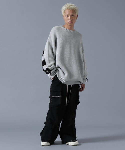 DANKE SCHON（ダンケシェーン）の「DankeSchon/ダンケシェーン/RV CREWNECK KNIT CHECKER（ニット/セーター・レディース・ブラック/グレー・L/M）」の5枚目の写真