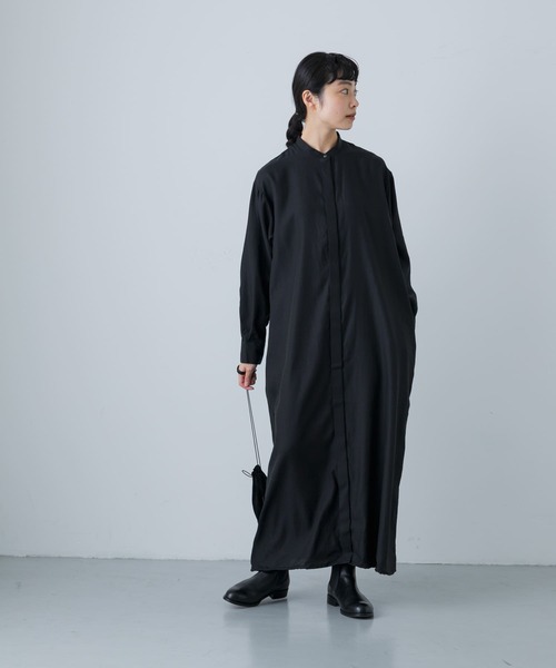 かぐれ　キュプラコットンシャツワンピース かぐれ（カグレ）の「『2サイズ展開』キュプラコットンシャツ