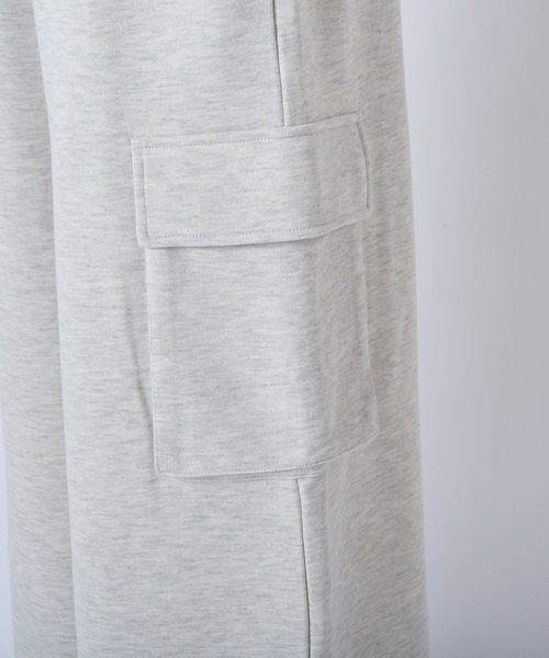 one after another NICE CLAUP（ワンアフターアナザーナイスクラップ）の「スウェットカーゴパンツ（スウェットパンツ・レディース・ライトピンク/グレー/オートミール/チャコールグレー・FREE）」の18枚目の写真
