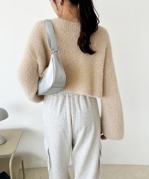 one after another NICE CLAUP（ワンアフターアナザーナイスクラップ）の「スウェットカーゴパンツ（スウェットパンツ・レディース・ライトピンク/グレー/オートミール/チャコールグレー・FREE）」の11枚目の写真