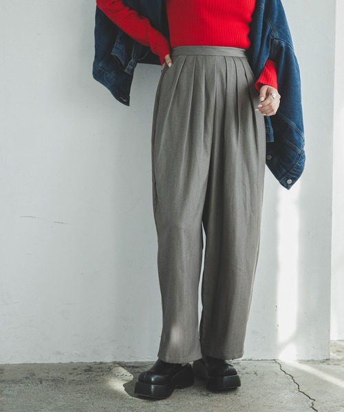 スリータックカーブスラックスパンツ（スラックス）｜bohmal（ボマール