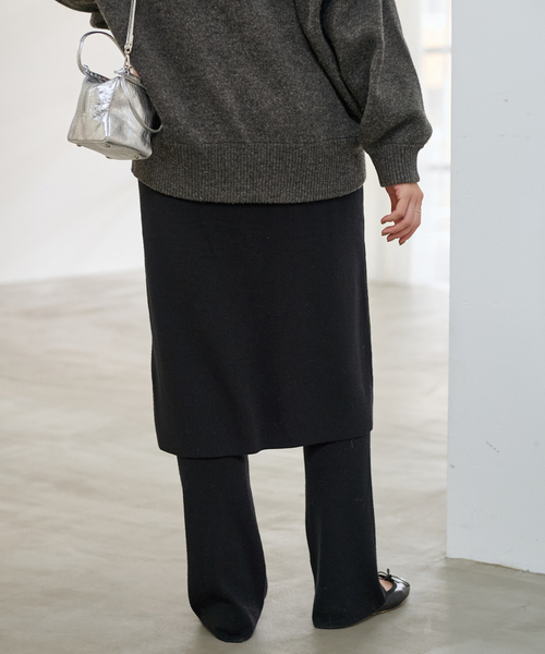 FRAMeWORK（フレームワーク）の「≪追加≫レギンス付きスカート（スカート・レディース・ブラック/グレー・36/38）」の11枚目の写真