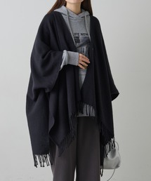 PUAL CE CIN | マルチウェイウールブレンドポンチョストール(ストール/ショール)