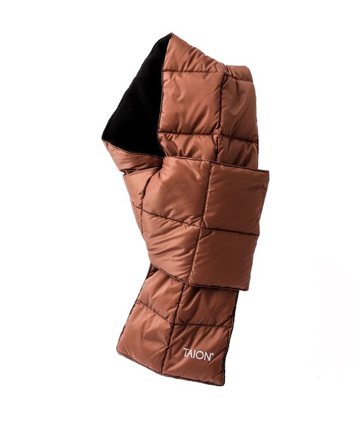 TAION(タイオン)の「【TAION/タイオン】BASIC DOWN SCARF 17(マフラー・メンズ・キャメル/ダークネイビー/ブルー系その他6/チャコールグレー/ブラック/ブラウン系その他・FREE)」の1枚目の写真