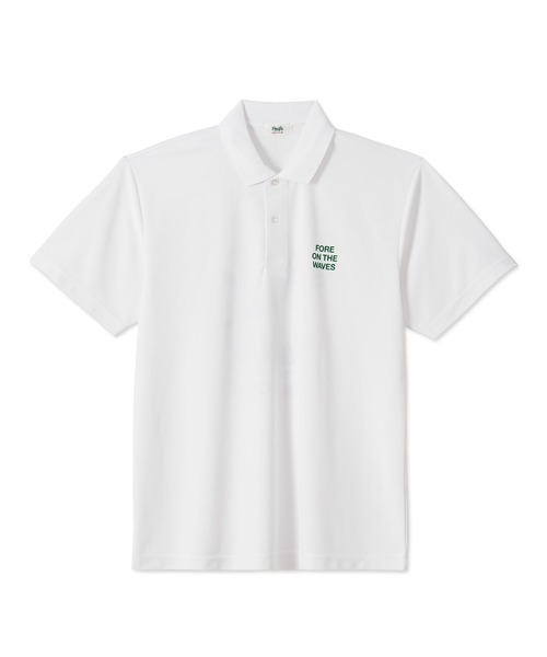 Pacific GOLF CLUB(パシフィックゴルフクラブ)の「FORE ON THE WAVES POLO(ポロシャツ・メンズ・ホワイト/ブラック・S/M/XL/XS/XXL/L)」の3枚目の写真