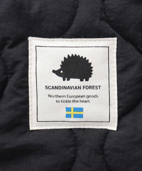 SCANDINAVIAN FOREST（スカンジナビアン・フォレスト）の「軽量 キルティング スクエア ハンドトートバッグ（ランチバッグ）（トートバッグ・レディース・グレイッシュベージュ/ブラック・FREE）」の13枚目の写真
