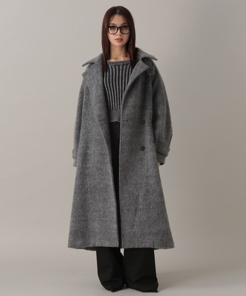 FOREVER 21（フォーエバー トゥエンティーワン）の「【2024FW】アソートシャギー２ＷＡＹロングコート（チェスターコート・レディース・その他/グレー・FREE）」の8枚目の写真