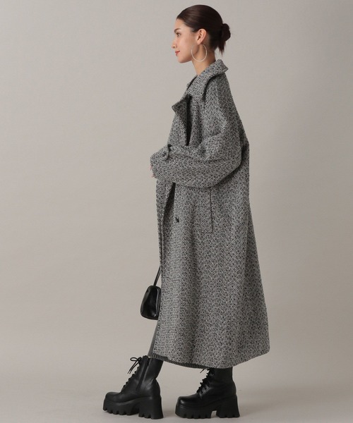 FOREVER 21（フォーエバー トゥエンティーワン）の「【2024FW】アソートシャギー２ＷＡＹロングコート（チェスターコート・レディース・その他/グレー・FREE）」の7枚目の写真