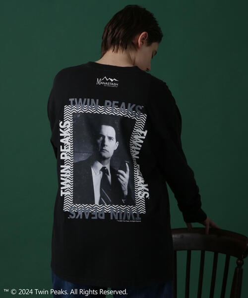 MANASTASH（マナスタッシュ）の「MANASTASH/マナスタッシュ TWIN PEAKS L/S TEE 01 ツイン・ピークス ロングスリーブTシャツ 01（Tシャツ/カットソー・メンズ・ブラック/ホワイト/ブラウン・L/M/XL/S）」の7枚目の写真