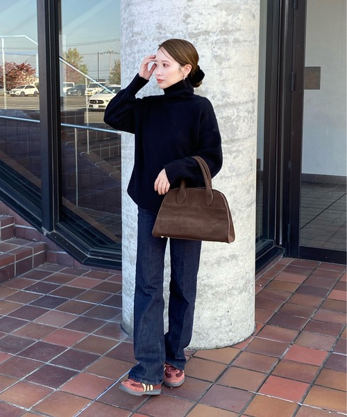 LAULEN(ローレン)の「highneck knit pullover /ハイネックニットプルオーバー(ニット/セーター・レディース・ブラック/グレー/レッド/ベージュ/アイボリー・FREE)」の10枚目の写真