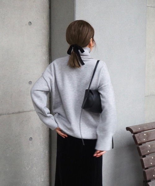 LAULEN(ローレン)の「highneck knit pullover /ハイネックニットプルオーバー(ニット/セーター・レディース・ブラック/グレー/レッド/ベージュ/アイボリー・FREE)」の12枚目の写真