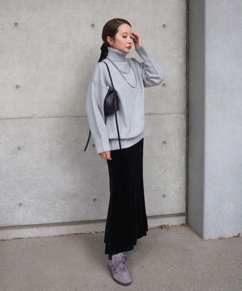 LAULEN(ローレン)の「highneck knit pullover /ハイネックニットプルオーバー(ニット/セーター・レディース・ブラック/グレー/レッド/ベージュ/アイボリー・FREE)」の13枚目の写真