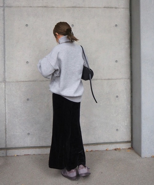 LAULEN(ローレン)の「highneck knit pullover /ハイネックニットプルオーバー(ニット/セーター・レディース・ブラック/グレー/レッド/ベージュ/アイボリー・FREE)」の14枚目の写真