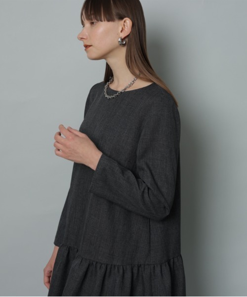 CADUNE（カデュネ）の「ローウェストミニワンピース（ワンピース・レディース・グレー/ブラック・36/38）」の9枚目の写真