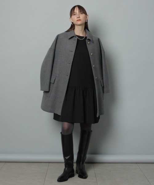 CADUNE（カデュネ）の「ローウェストミニワンピース（ワンピース・レディース・グレー/ブラック・36/38）」の4枚目の写真