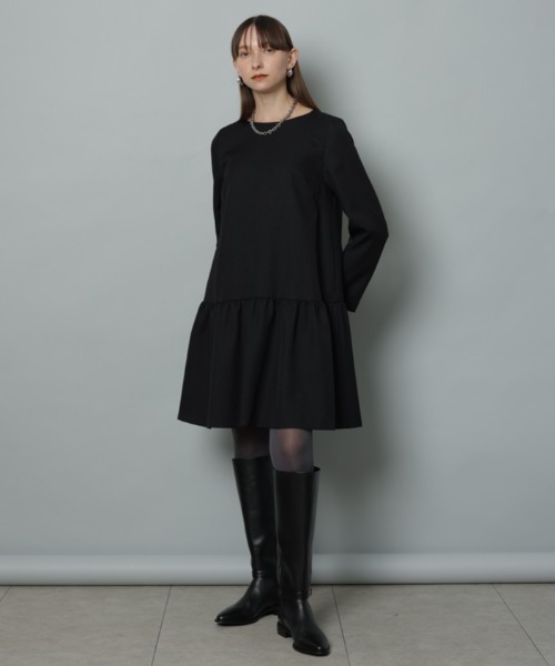 CADUNE（カデュネ）の「ローウェストミニワンピース（ワンピース・レディース・グレー/ブラック・36/38）」の6枚目の写真