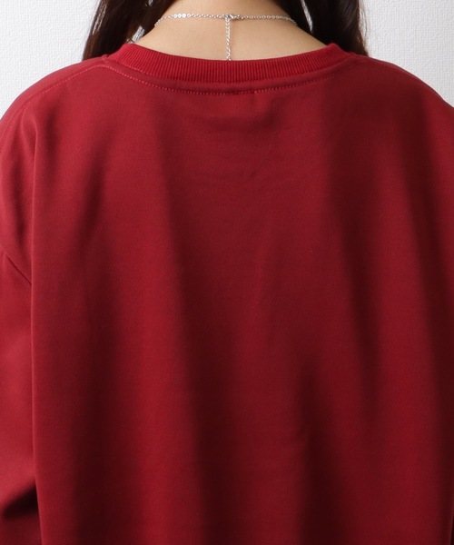 Lace Ladies(レースレディース)の「バタフライ柄 クルーネック 長袖 スウェット プルオーバー(スウェット・レディース・ブラック/レッド・M/XL)」の16枚目の写真