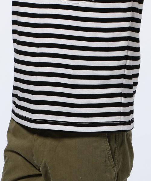 UNITED ARROWS(ユナイテッドアローズ)の「<VINCENT ET MIREILLE(ヴァンソン・エ・ミレイユ)> BORDER C/N TEE(Tシャツ/カットソー・メンズ・ブラック・MEDIUM)」の8枚目の写真